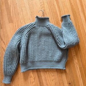 H&M Blue Women's Turtleneck Sweater